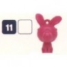 FIGURINE  11 LAPIN COULEUR - Collection 2024 - Nos amies les bêtes