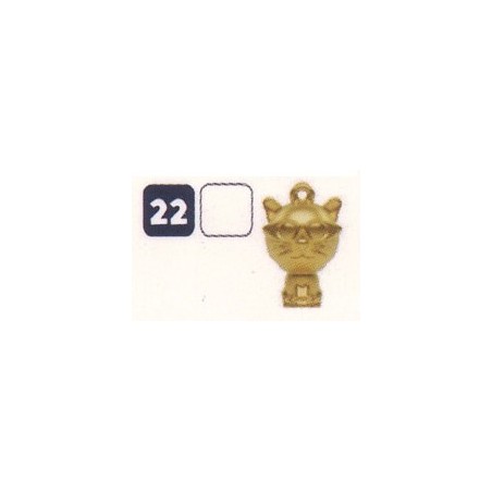 FIGURINE 22 CHAT ROUX DORÉ - Collection 2024 - Nos amies les bêtes