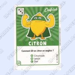 CARTE  20 CITRON -...