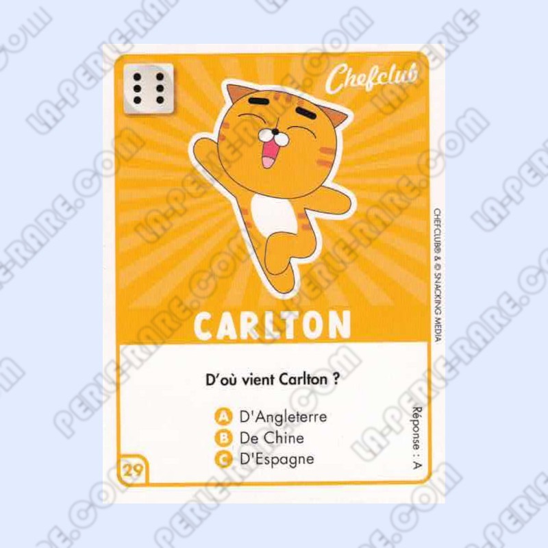 CARTE 29 CARLTON - Collection 2023 - Amuse-toi en cuisine