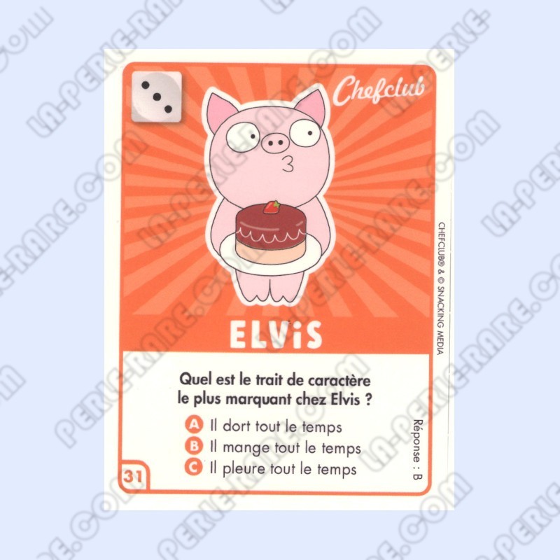 CARTE 31 ELVIS - Collection 2023 - Amuse-toi en cuisine