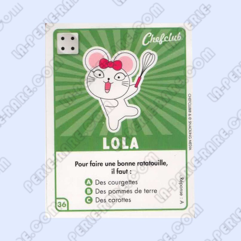 CARTE 36 LOLA - Collection 2023 - Amuse-toi en cuisine