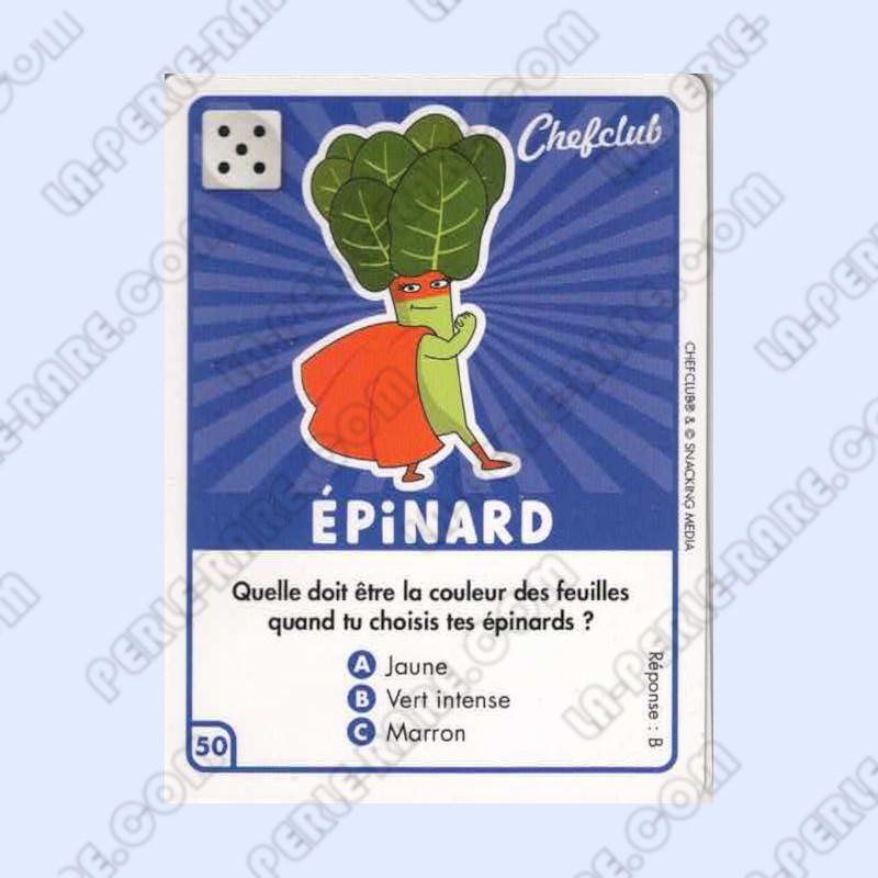 CARTE 50 ÉPINARD - Collection 2023 - Amuse-toi en cuisine