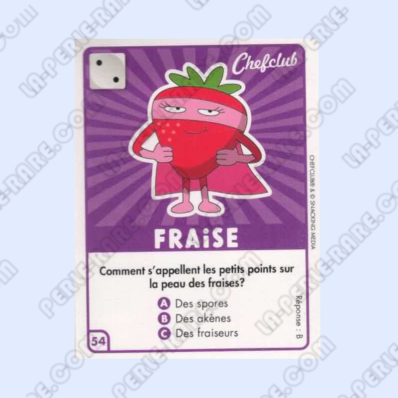 CARTE 54 FRAISE - Collection 2023 - Amuse-toi en cuisine