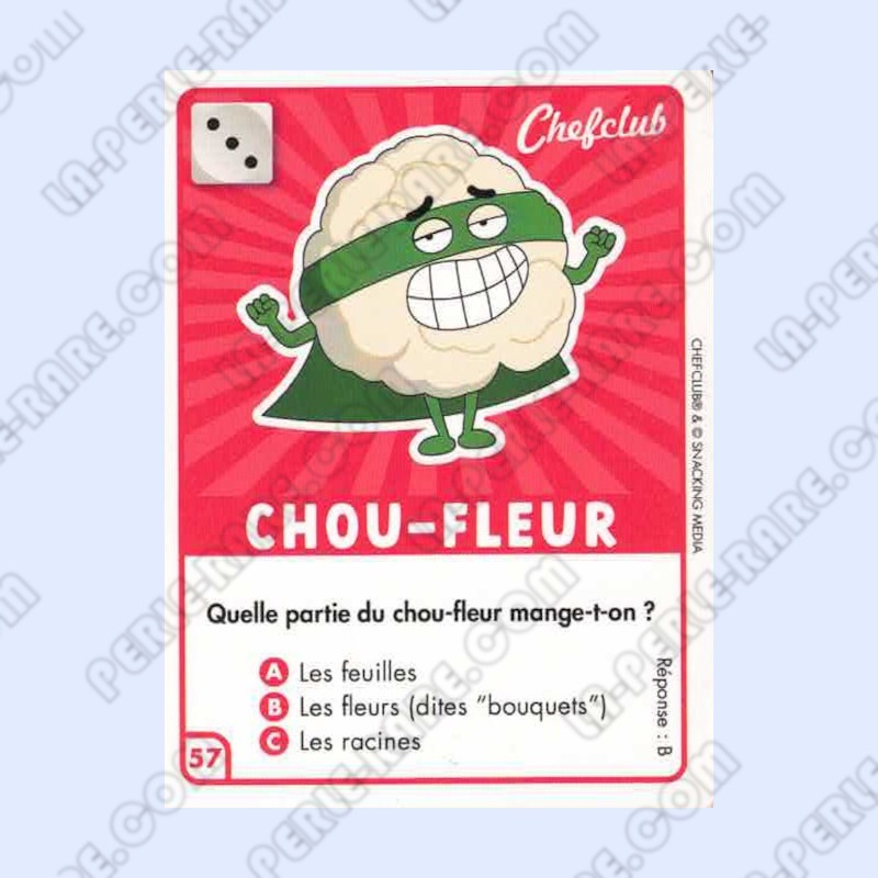 CARTE 57 CHOU-FLEUR - Collection 2023 - Amuse-toi en cuisine
