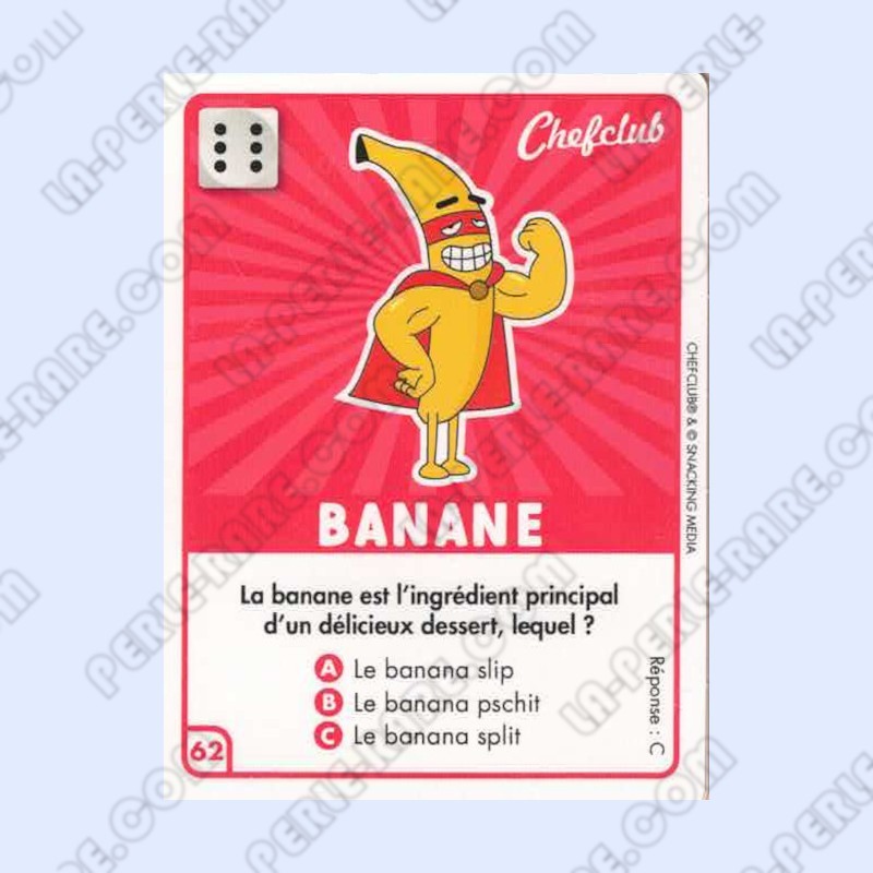 CARTE 62 BANANE - Collection 2023 - Amuse-toi en cuisine