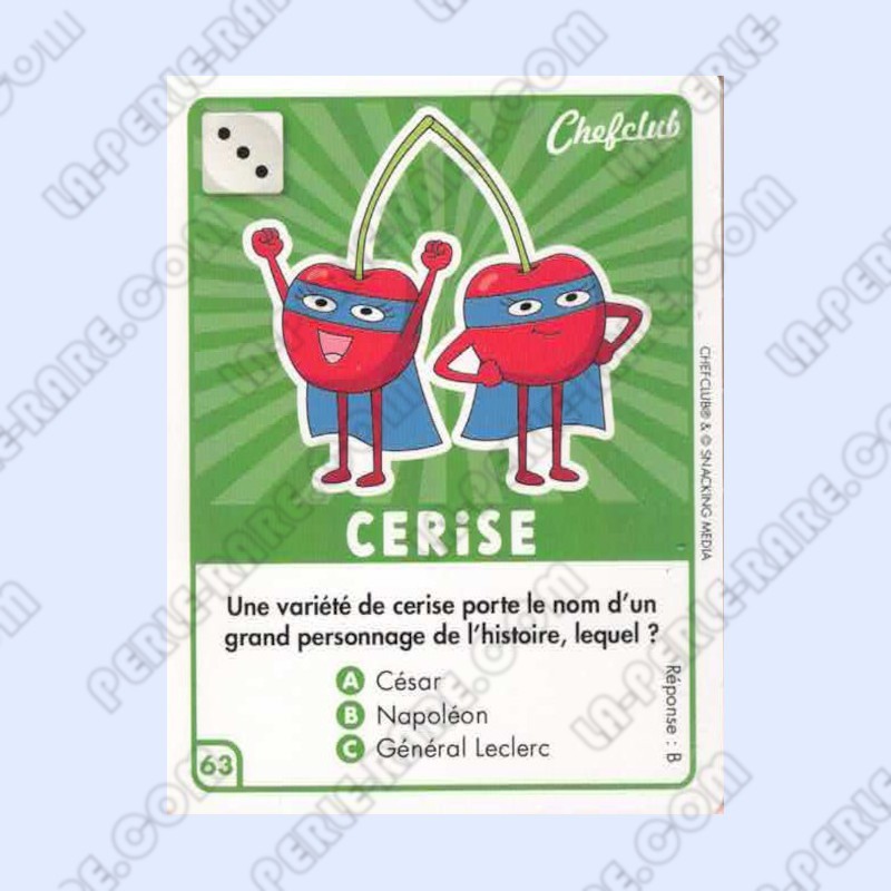 CARTE 63 CERISE - Collection 2023 - Amuse-toi en cuisine