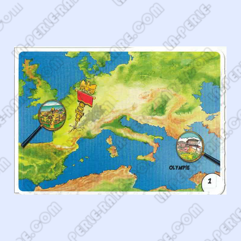 autocollant numéro 01 Collection CORA - Asterix aux Jeux Olympiques