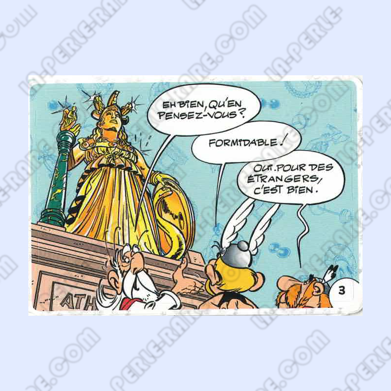 autocollant numéro 03 Collection CORA - Asterix aux Jeux Olympiques