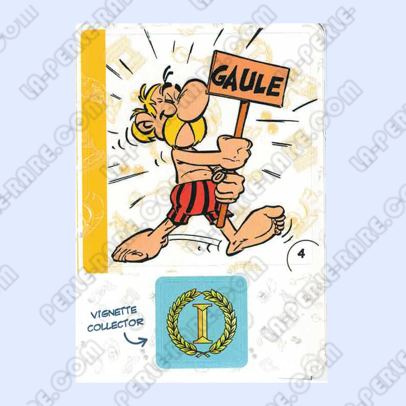 autocollant numéro 04 Collection CORA - Asterix aux Jeux Olympiques