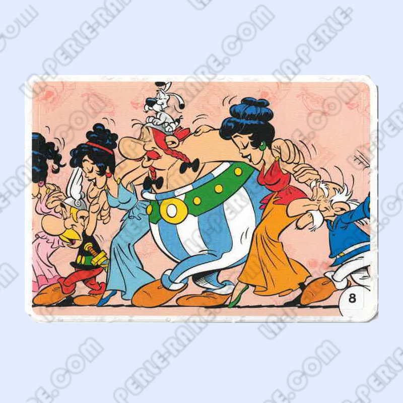autocollant numéro 08 Collection CORA - Asterix aux Jeux Olympiques