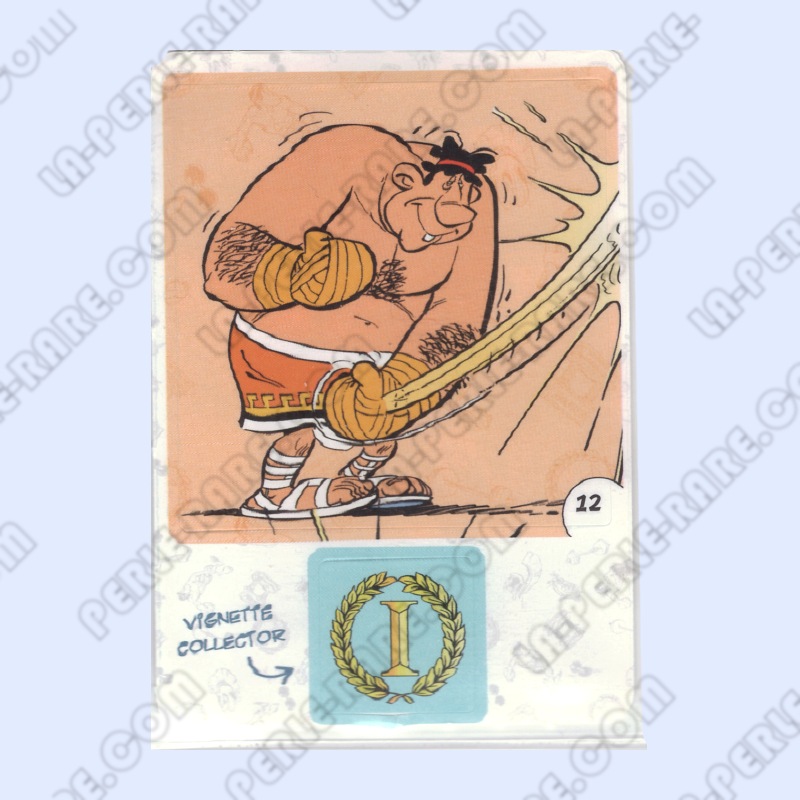 autocollant numéro 12 Collection CORA - Asterix aux Jeux Olympiques