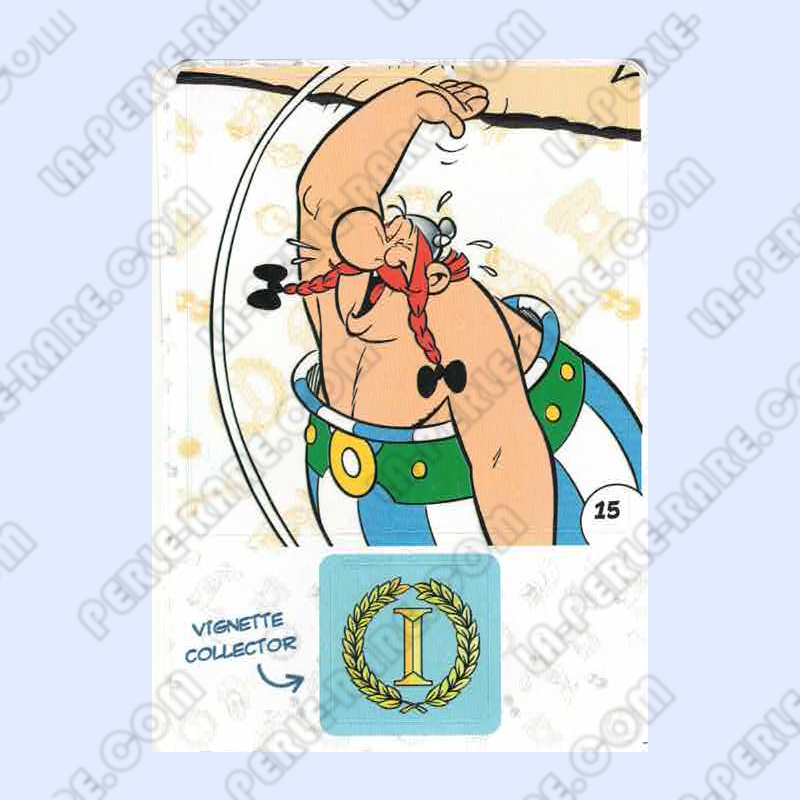 autocollant numéro 15 Collection CORA - Asterix aux Jeux Olympiques