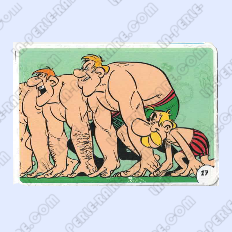 autocollant numéro 17 Collection CORA - Asterix aux Jeux Olympiques