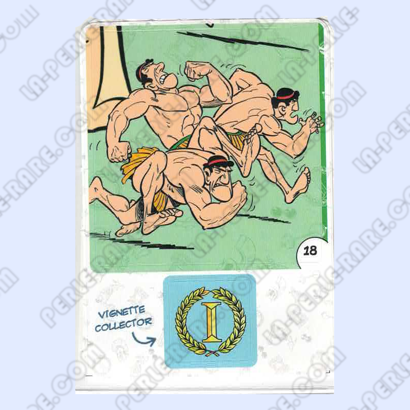 autocollant numéro 18 Collection CORA - Asterix aux Jeux Olympiques