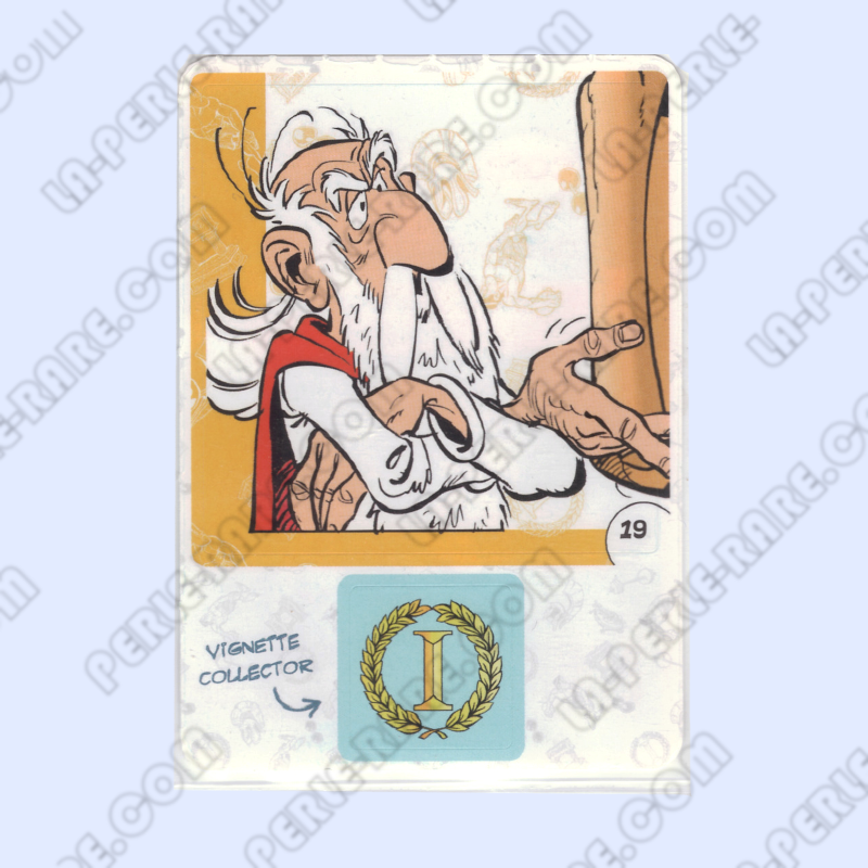 autocollant numéro 19 Collection CORA - Asterix aux Jeux Olympiques