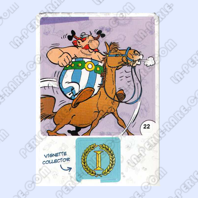 autocollant numéro 22 Collection CORA - Asterix aux Jeux Olympiques