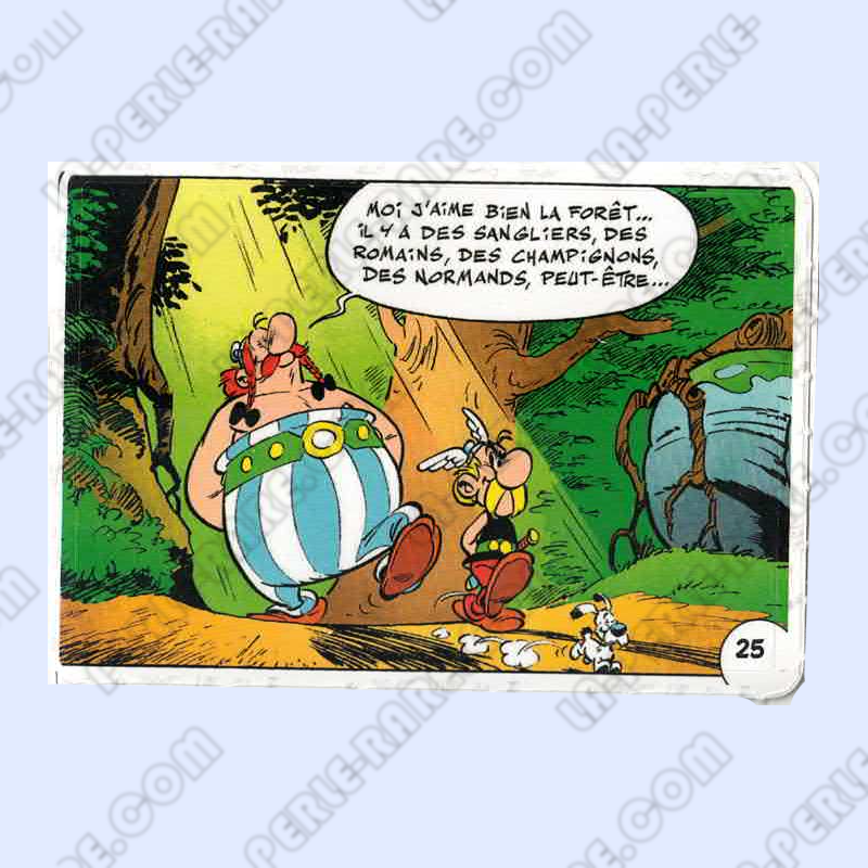 autocollant numéro 25 Collection CORA - Asterix aux Jeux Olympiques
