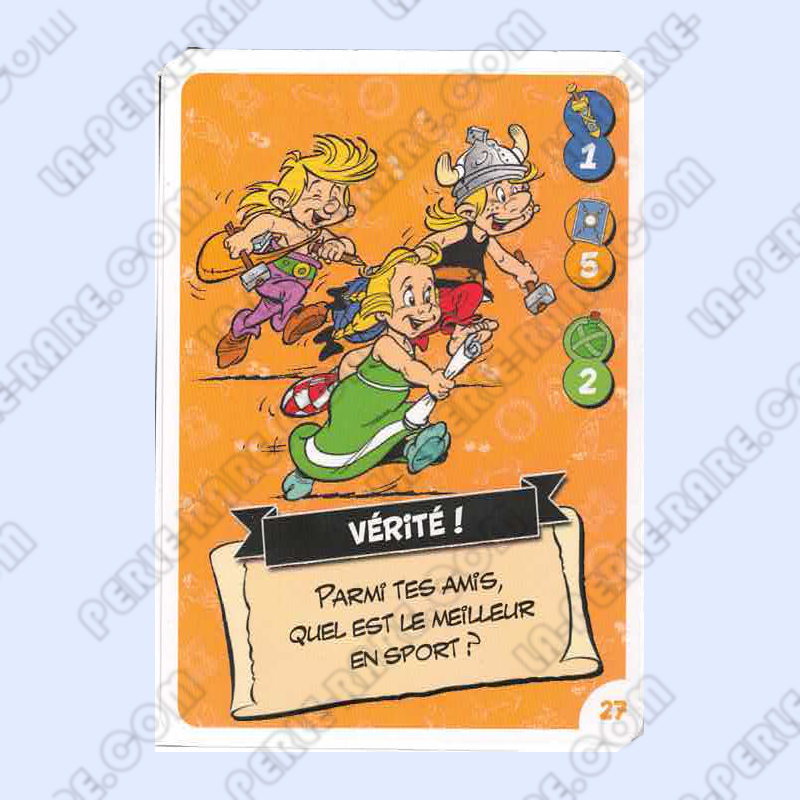 carte numéro 27  Collection CORA - Asterix aux Jeux Olympiques