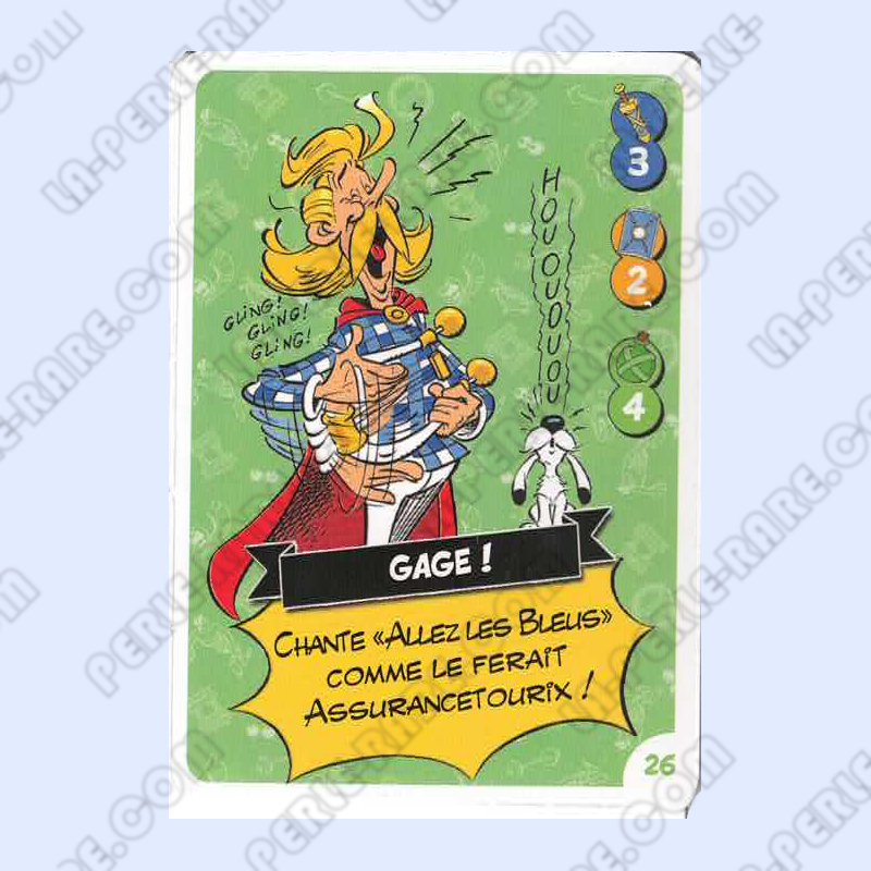 carte numéro 26 Collection CORA - Asterix aux Jeux Olympiques