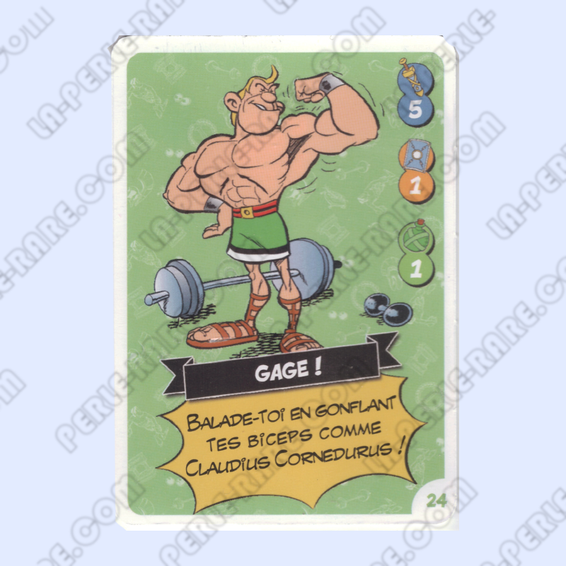 carte numéro 24 Collection CORA - Asterix aux Jeux Olympiques