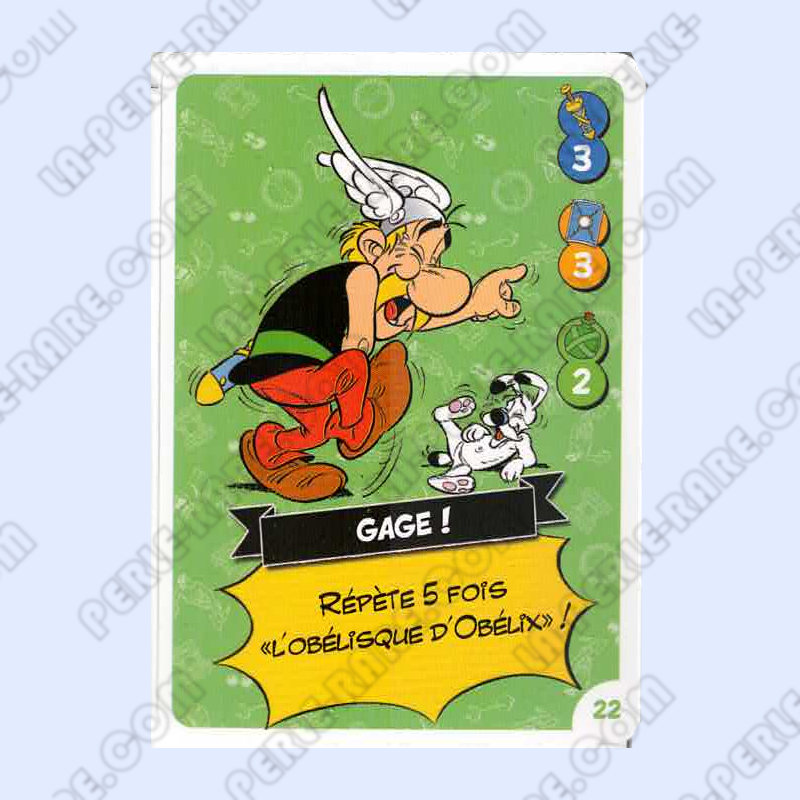 carte numéro 22 Collection CORA - Asterix aux Jeux Olympiques