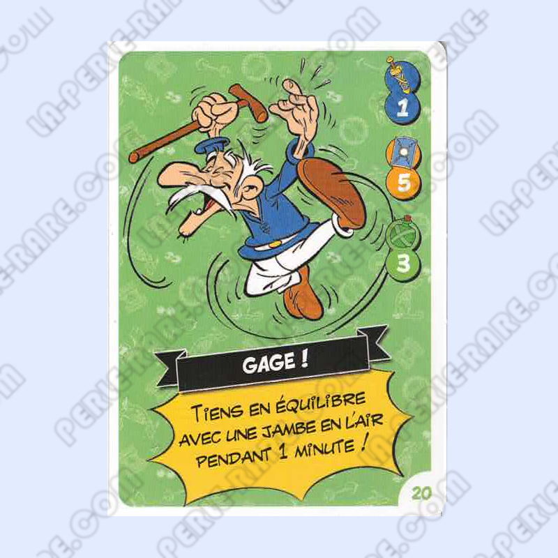 carte numéro 20 Collection CORA - Asterix aux Jeux Olympiques