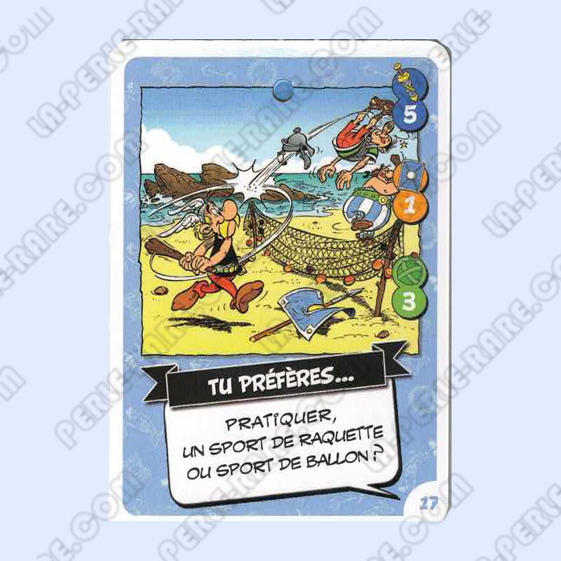 carte numéro 17 Collection CORA - Asterix aux Jeux Olympiques
