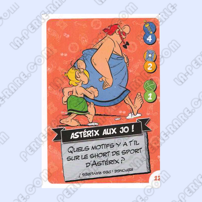 carte numéro 12 Collection CORA - Asterix aux Jeux Olympiques