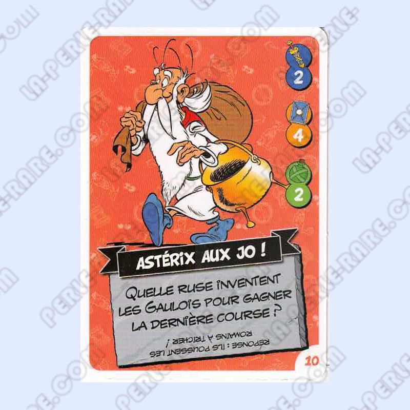 carte numéro 10 Collection CORA - Asterix aux Jeux Olympiques