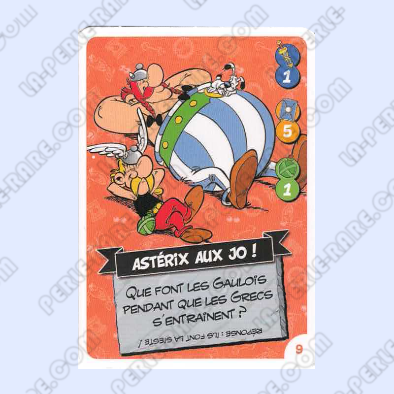 carte numéro 09 Collection CORA - Asterix aux Jeux Olympiques