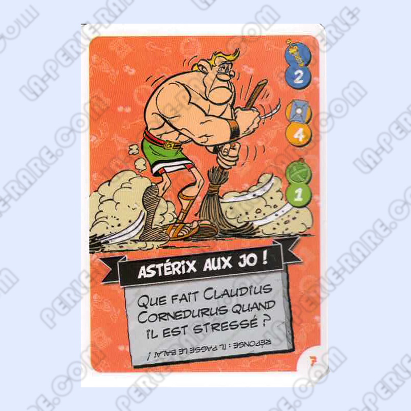 carte numéro 07 Collection CORA - Asterix aux Jeux Olympiques