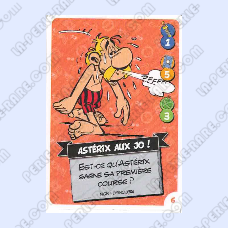 carte numéro 06 Collection CORA - Asterix aux Jeux Olympiques