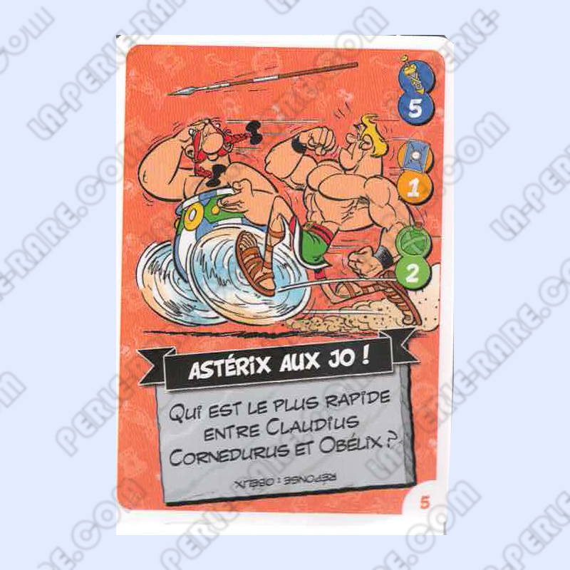 carte numéro 05 Collection CORA - Asterix aux Jeux Olympiques