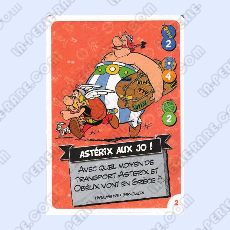 carte numéro 02 Collection CORA - Asterix aux Jeux Olympiques