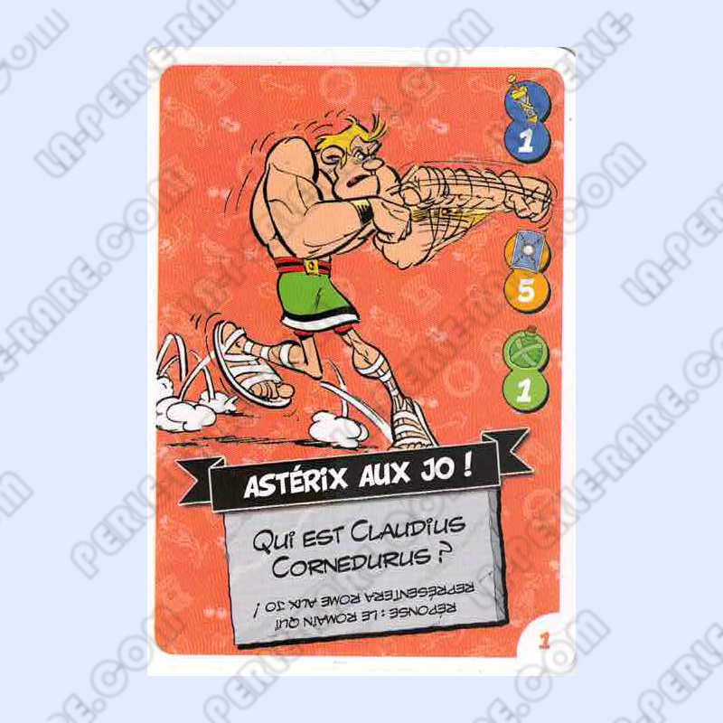 carte numéro 01 Collection CORA - Asterix aux Jeux Olympiques