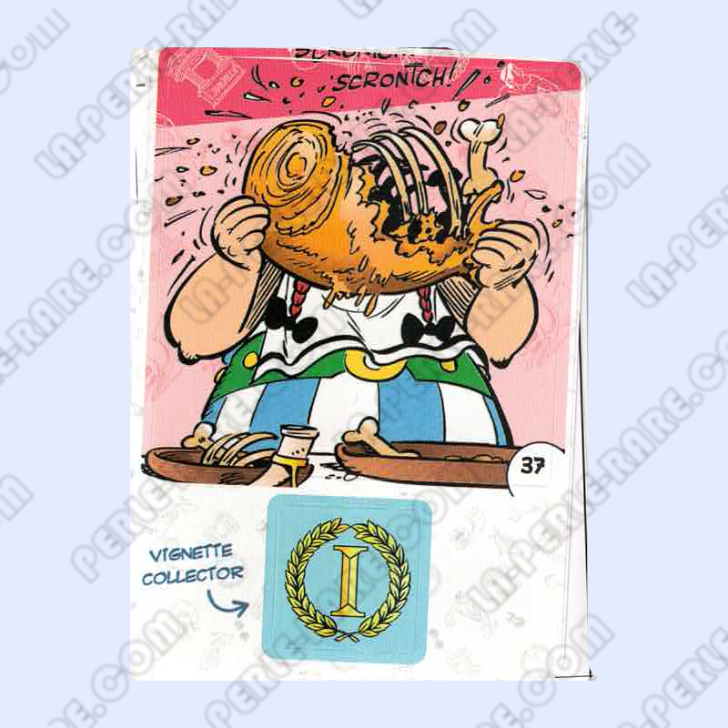 autocollant numéro 37 Collection CORA - Asterix aux Jeux Olympiques