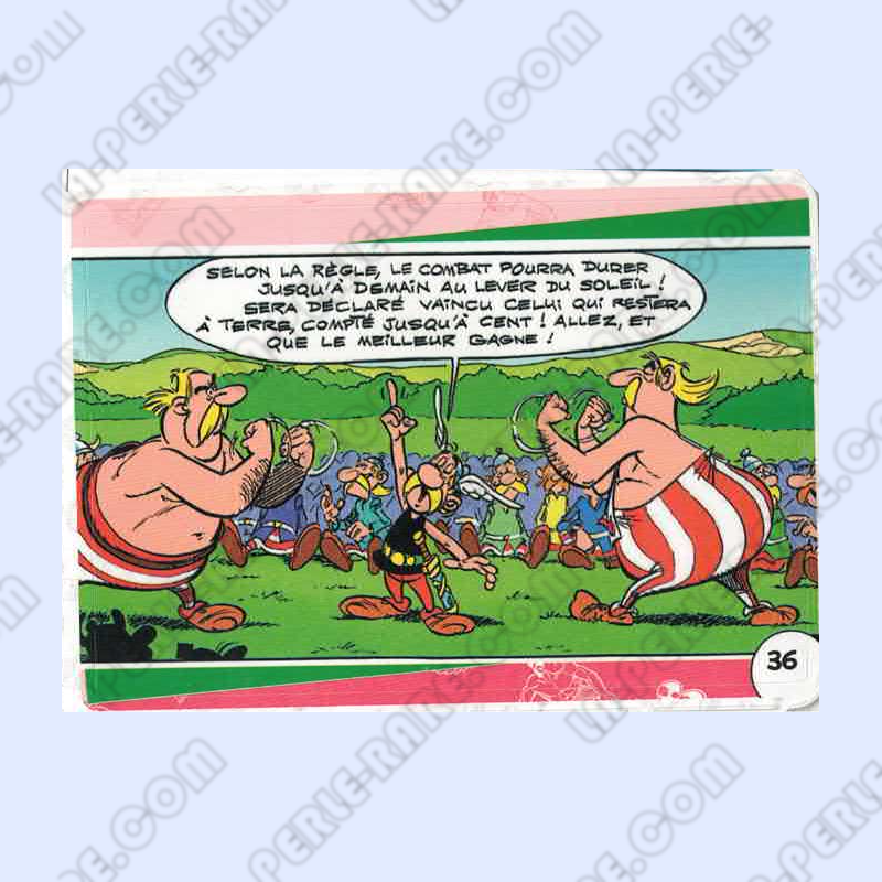 autocollant numéro 36 Collection CORA - Asterix aux Jeux Olympiques
