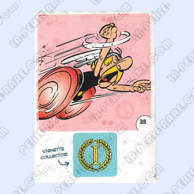 autocollant numéro 35 Collection CORA - Asterix aux Jeux Olympiques