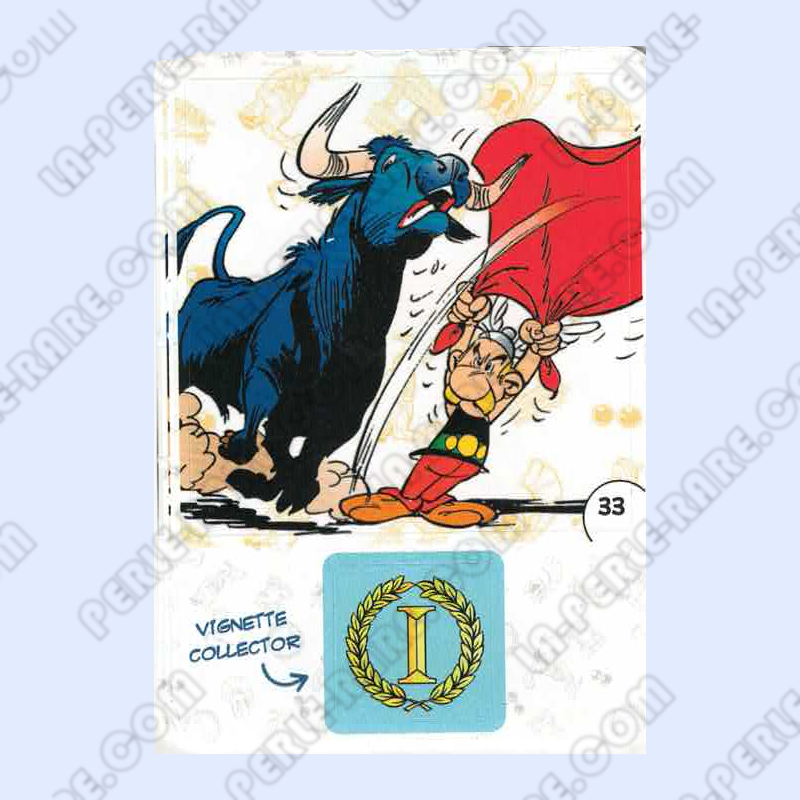 autocollant numéro 33 Collection CORA - Asterix aux Jeux Olympiques