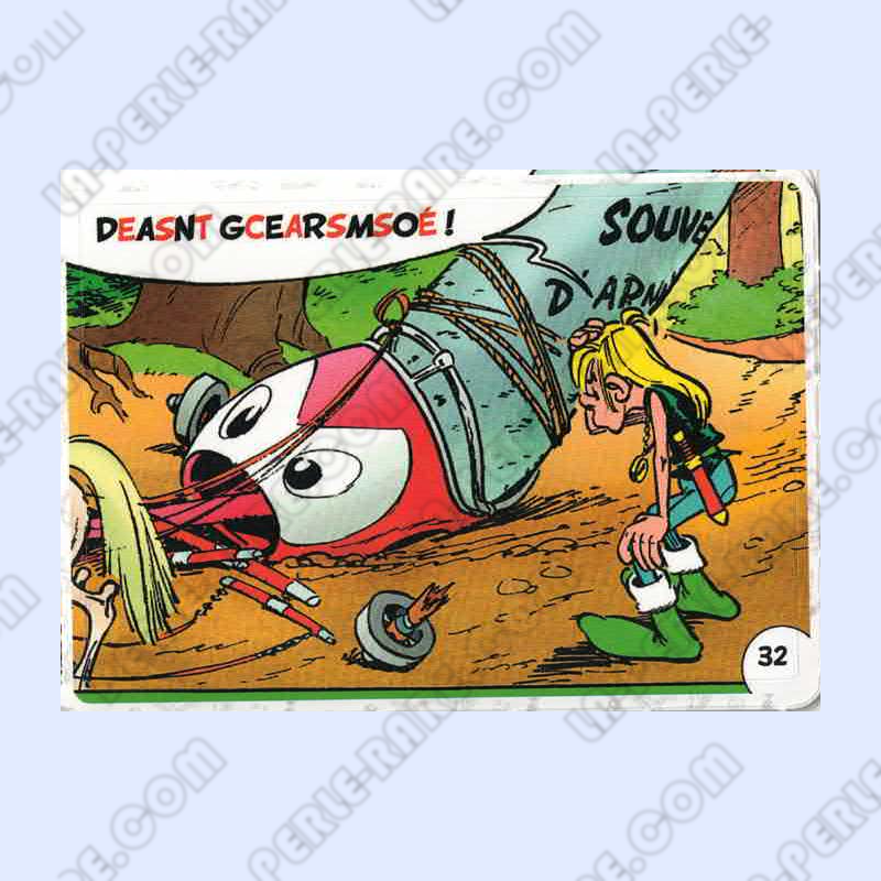 autocollant numéro 32 Collection CORA - Asterix aux Jeux Olympiques