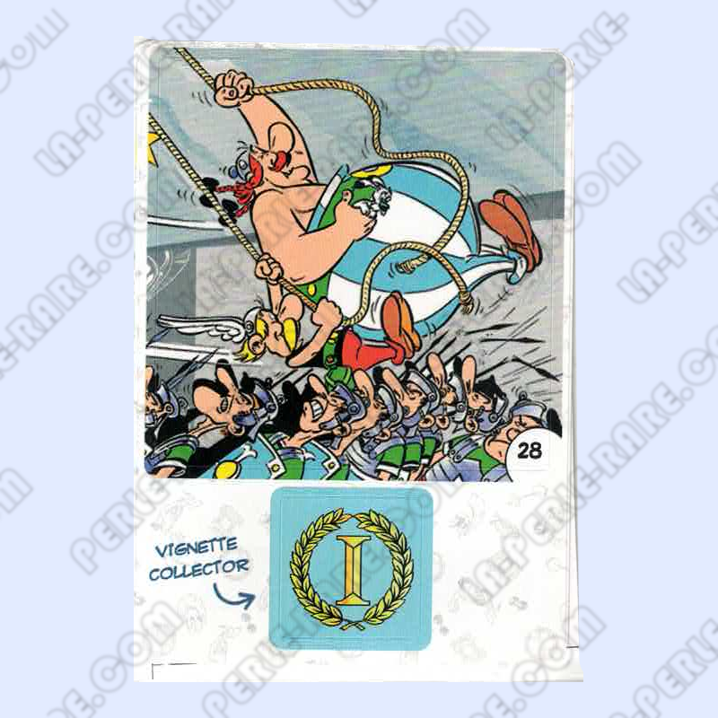 autocollant numéro 28 Collection CORA - Asterix aux Jeux Olympiques