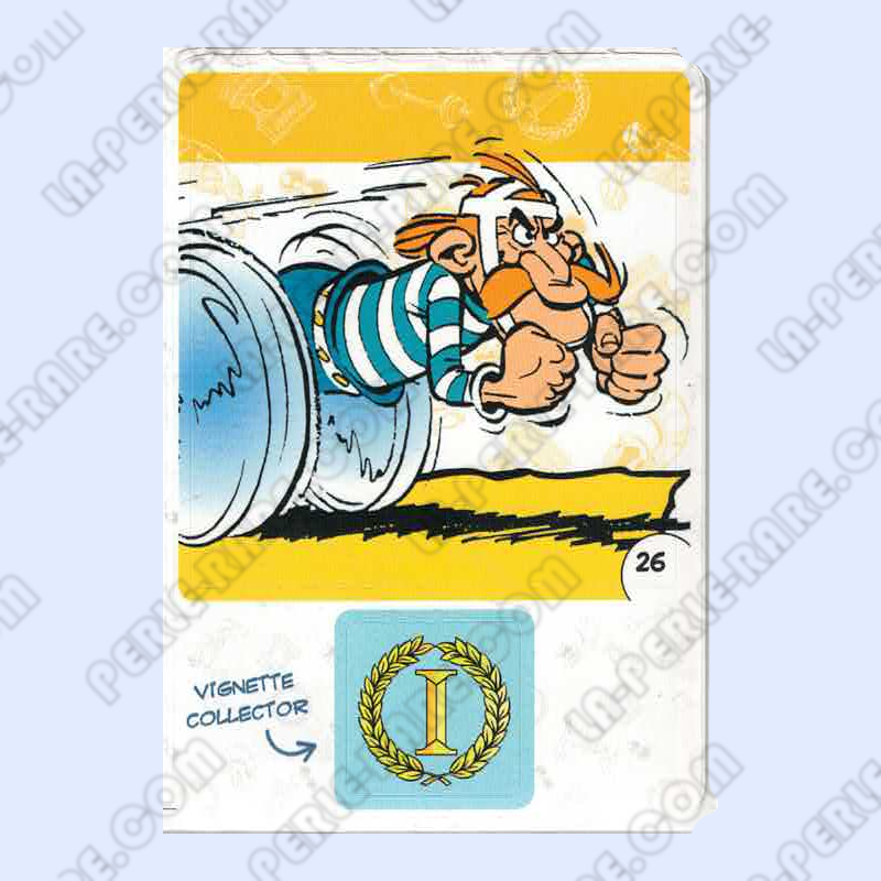 autocollant numéro 26 Collection CORA - Asterix aux Jeux Olympiques