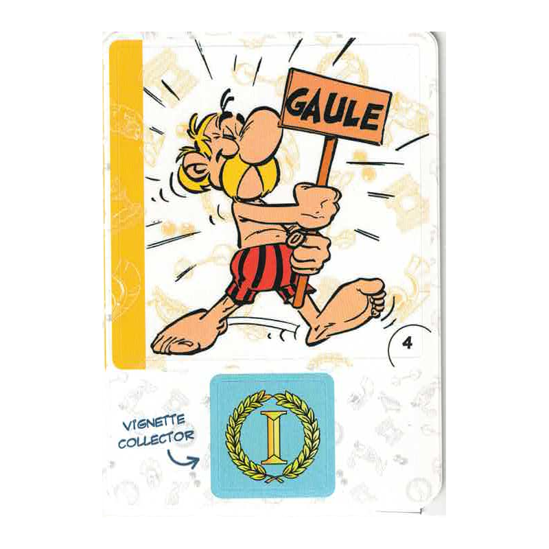 autocollant numéro 04  Collection CORA - Asterix aux Jeux Olympiques