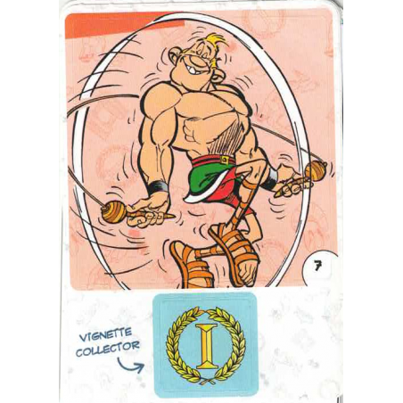 autocollant numéro 07 Collection CORA - Asterix aux Jeux Olympiques