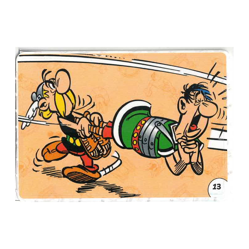autocollant numéro 13  Collection CORA - Asterix aux Jeux Olympiques