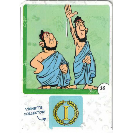 autocollant numéro 16 Collection CORA - Asterix aux Jeux Olympiques