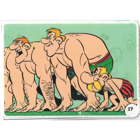 autocollant numéro 17 Collection CORA - Asterix aux Jeux Olympiques