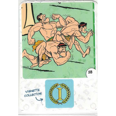 autocollant numéro 18 Collection CORA - Asterix aux Jeux Olympiques
