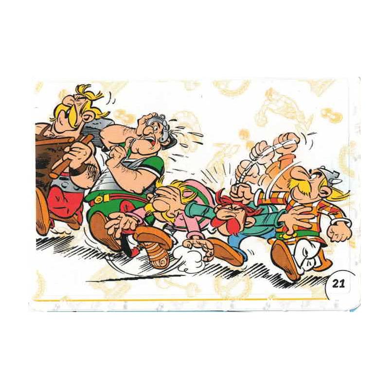 autocollant numéro 21  Collection CORA - Asterix aux Jeux Olympiques